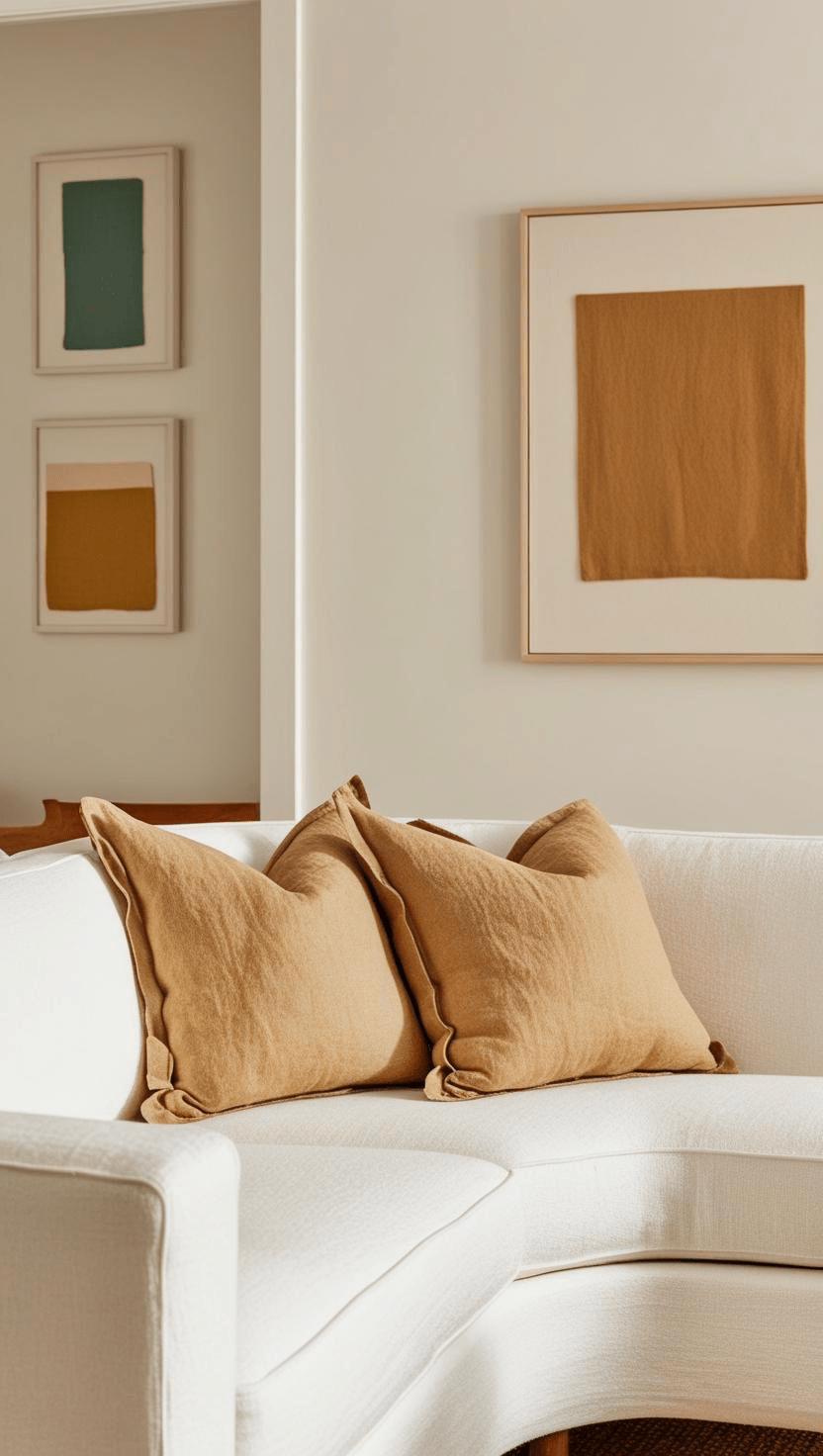 Gina Linen Cushion Cover in Sand - TSL Co