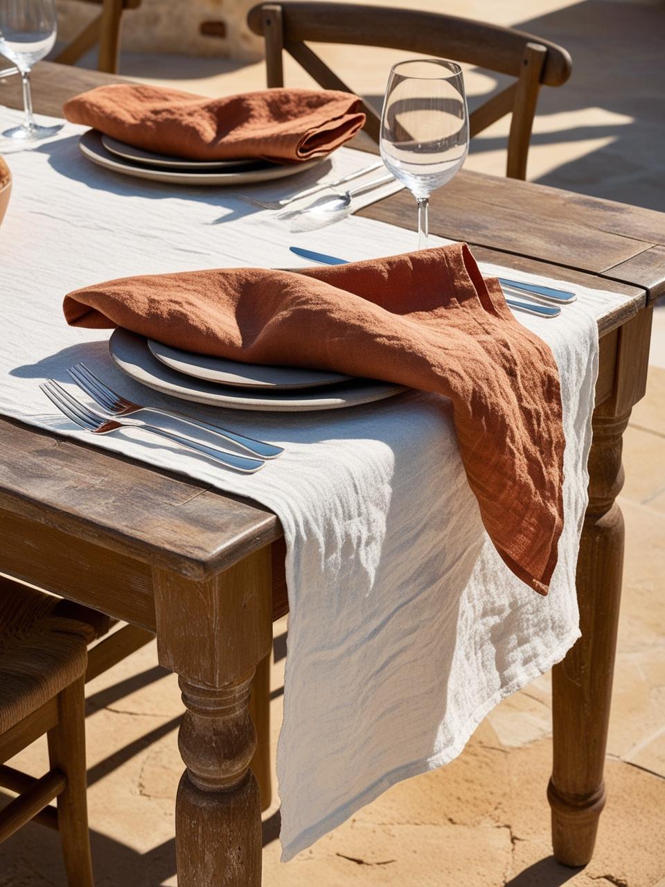 Linen Napkin in Terracotta - TSL