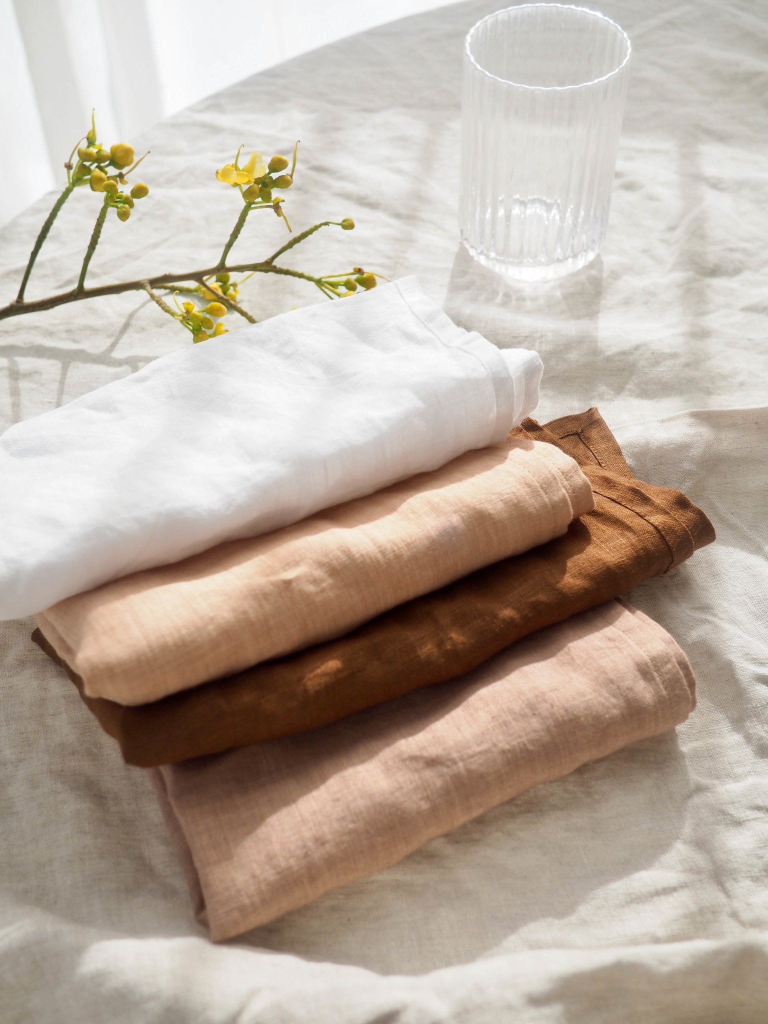 Pure French Linen Napkin in Milk - TSL