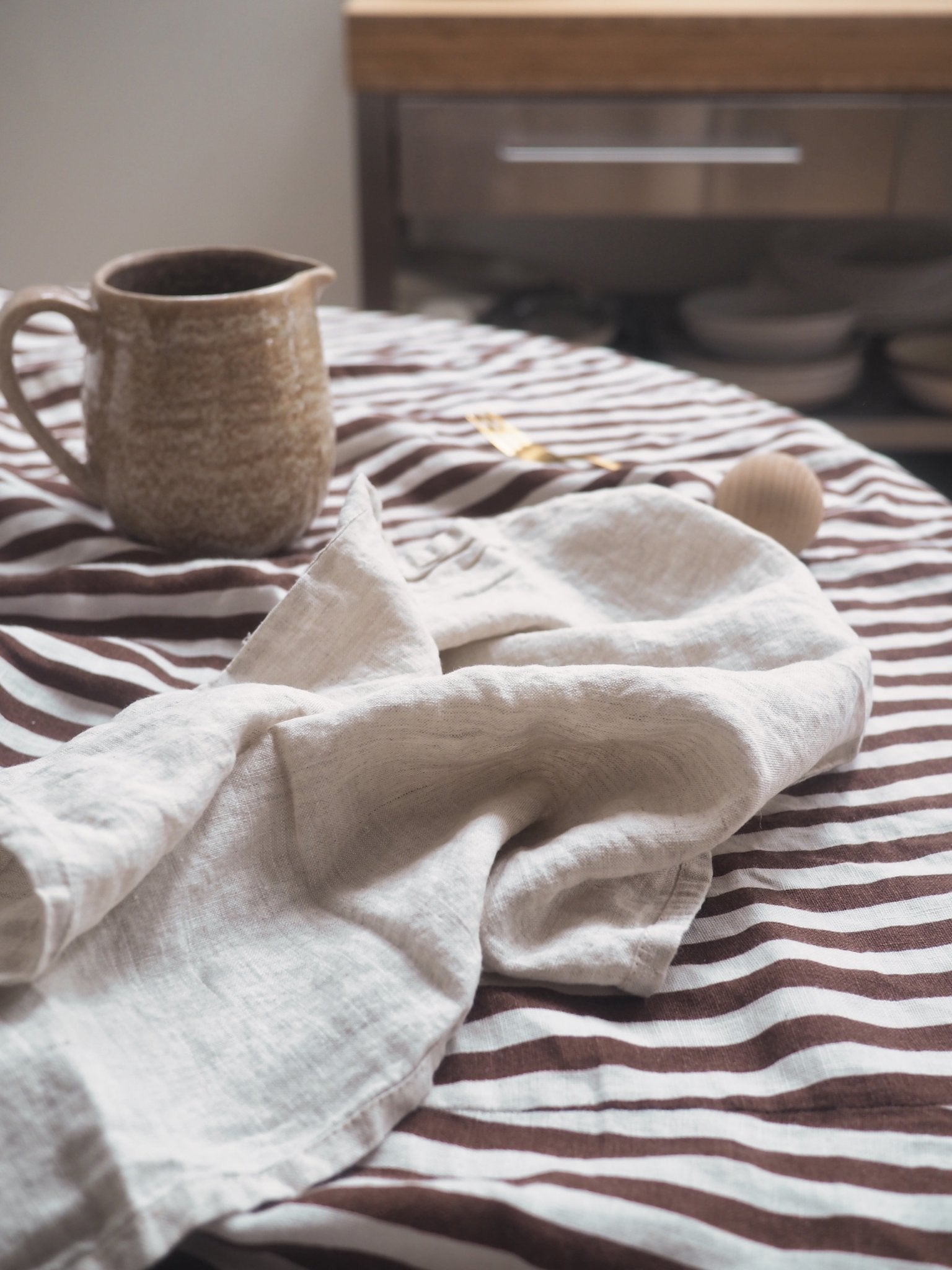 Pure French Linen Napkin in Oatmeal - TSL